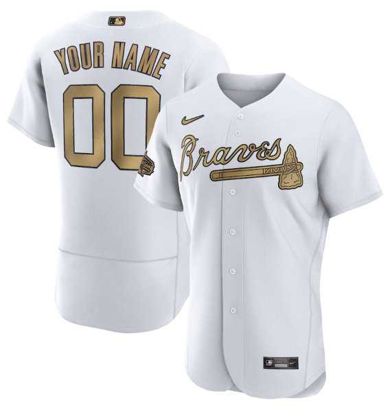 Customized Men's Atlanta Braves Active Player White 2022 All-Star Flex Base Stitched Jersey,We sell and wholesale Customized Men's Atlanta Braves Active Player White 2022 All-Star Flex Base Stitched Jersey on line form chian!